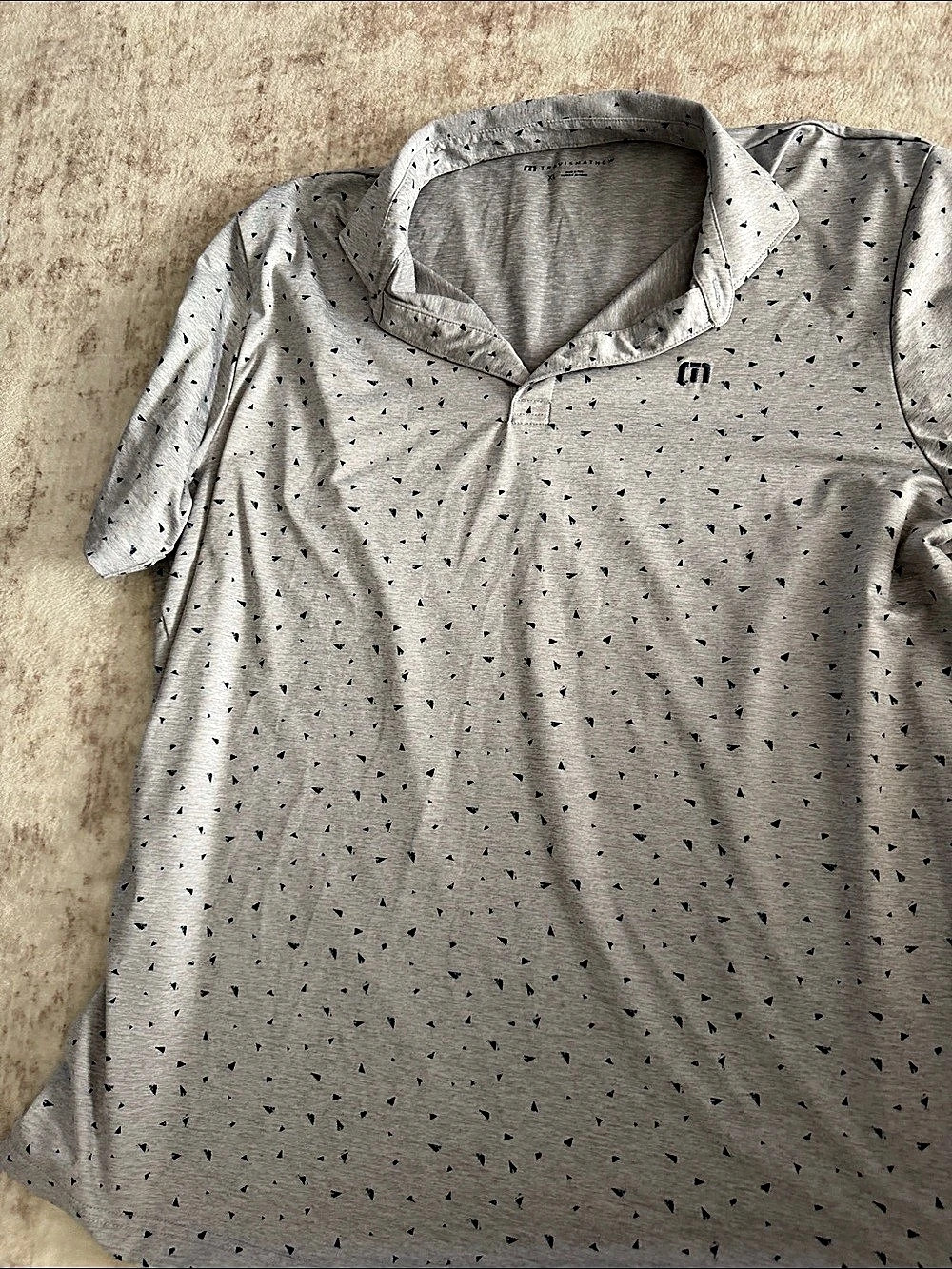TravisMathew Inbound Plane Polo Gray Polo XL